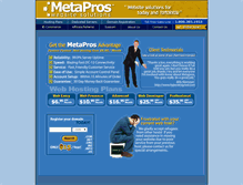 Tablet Screenshot of metapros.net